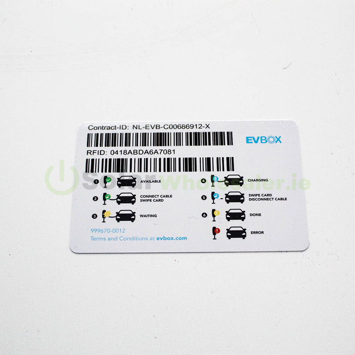 EVBox RFID Charging Card